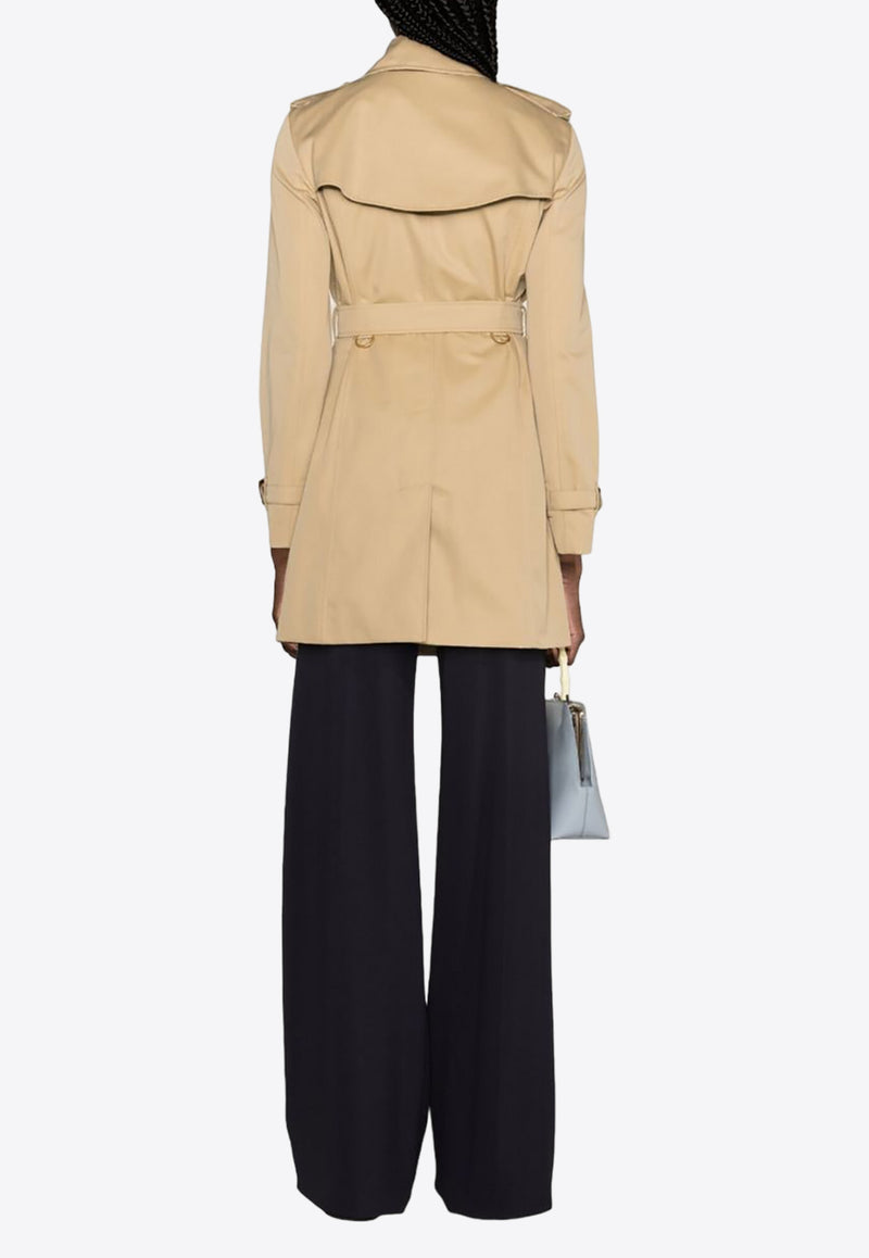 Burberry Double-Breasted Short Trench Coat 8079408_A1366 Beige