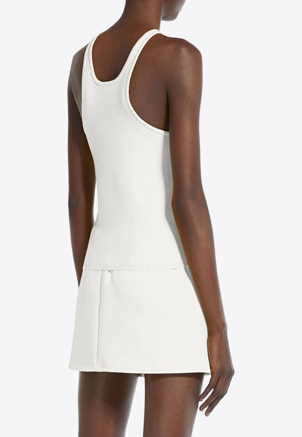 Max Mara Alfeo Halterneck Tank Top White 2411361071650ALFEO_001