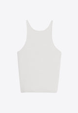 Max Mara Alfeo Halterneck Tank Top White 2411361071650ALFEO_001