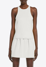 Max Mara Alfeo Halterneck Tank Top White 2411361071650ALFEO_001