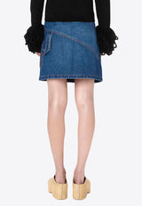 JW Anderson Twisted Denim Mini Skirt Denim DK0020PG1499_804