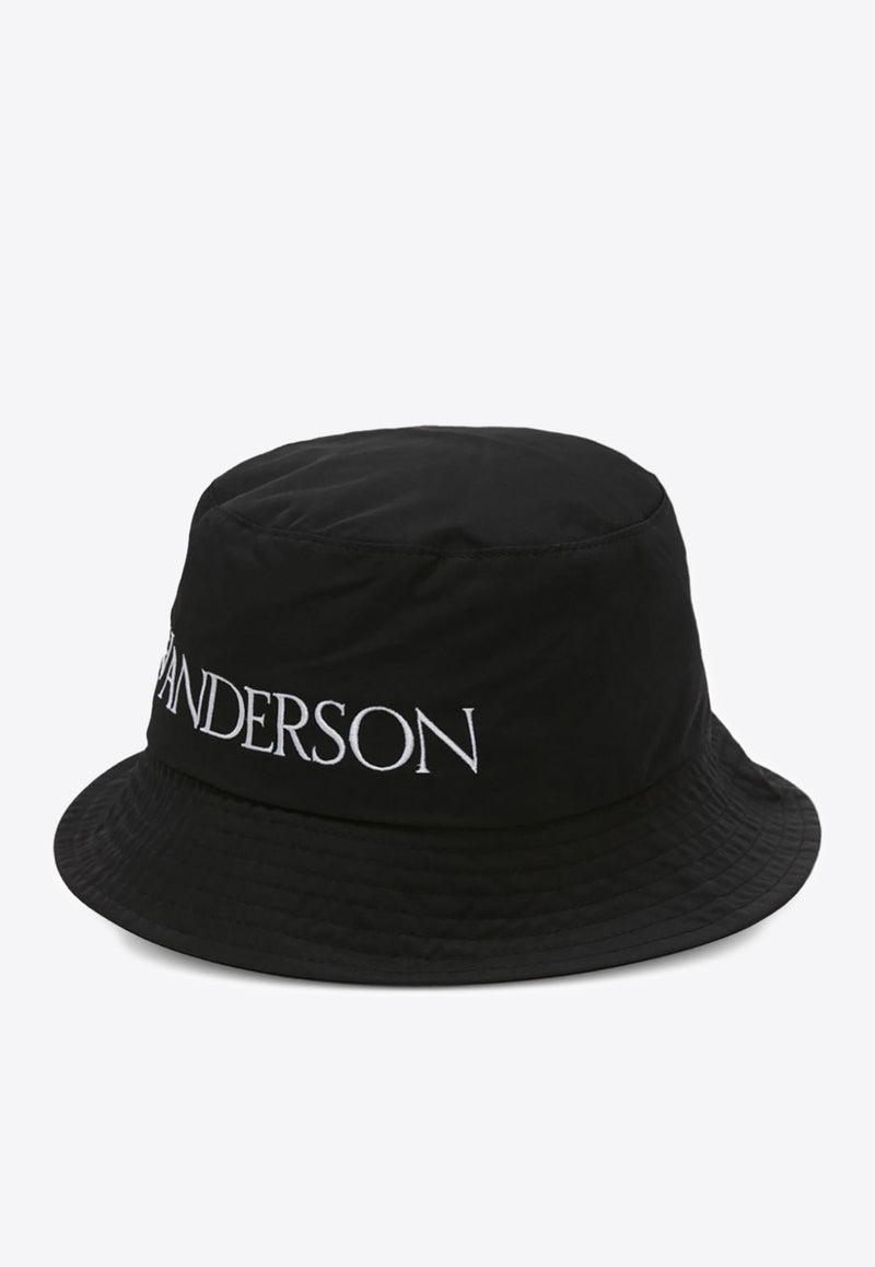 JW Anderson Logo Embroidered Bucket Hat Black AC0347FA0214_999