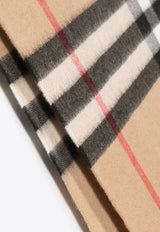 Burberry Vintage Check-Pattern Cashmere Scarf 8076576_A7026 Beige