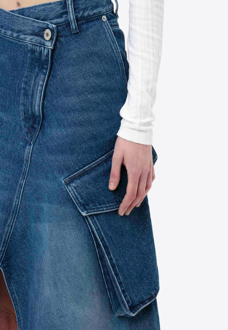 JW Anderson Cargo Midi Denim Skirt Blue DK0021PG1560_800