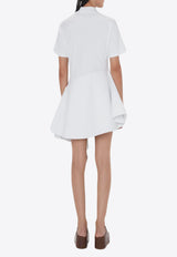 JW Anderson Asymmetric Mini Polo Dress White JD0037PG1479_001