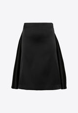 P.A.R.O.S.H Layered Mini Flared Skirt Black D621099PAPAVERO_013