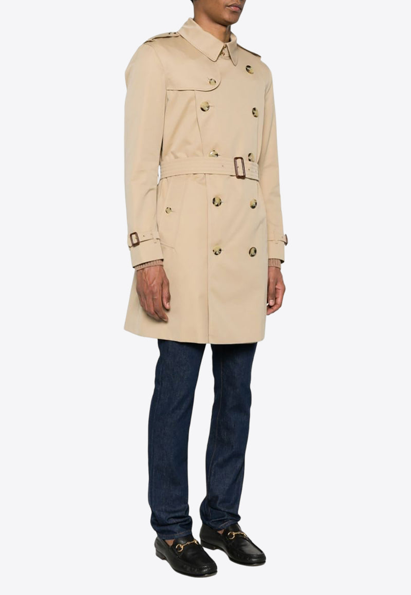 Burberry Kensington Heritage Double-Breasted Trench Coat 8079388_A1366 Beige