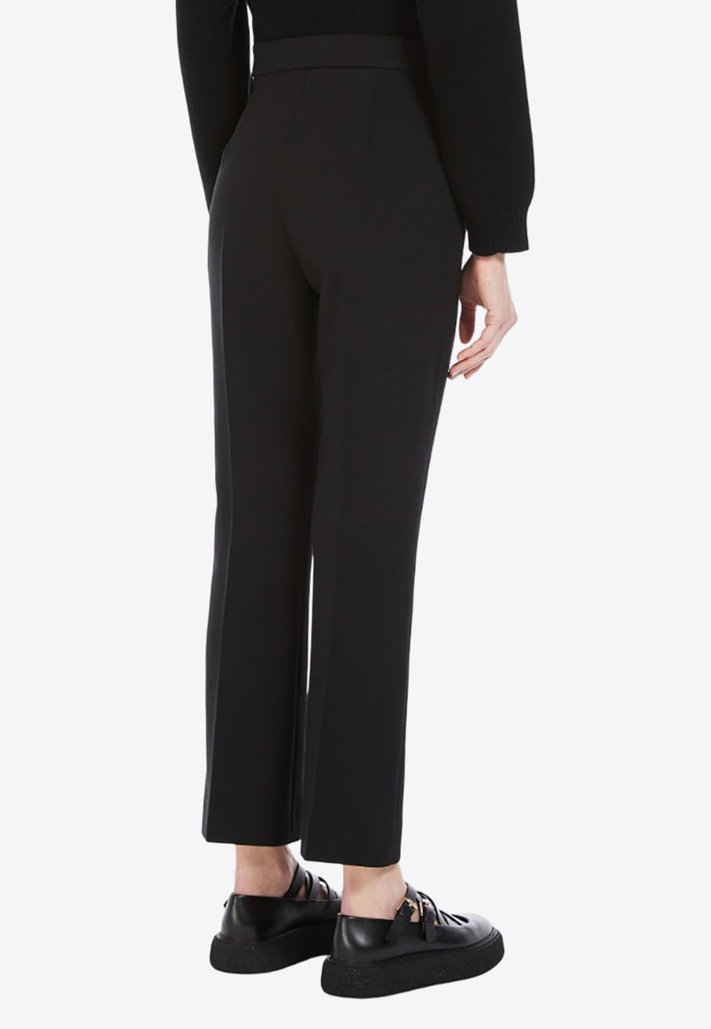 Max Mara Nepeta Wool Crepe Tailored Pants Black 2411131081600NEPETA_003