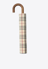 Burberry Vintage Check-Pattern Folded Umbrella 8077710_A1450 Beige