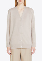 S Max Mara Jane Wool and Cashmere Cardigan Beige 2419341011600JANE_002