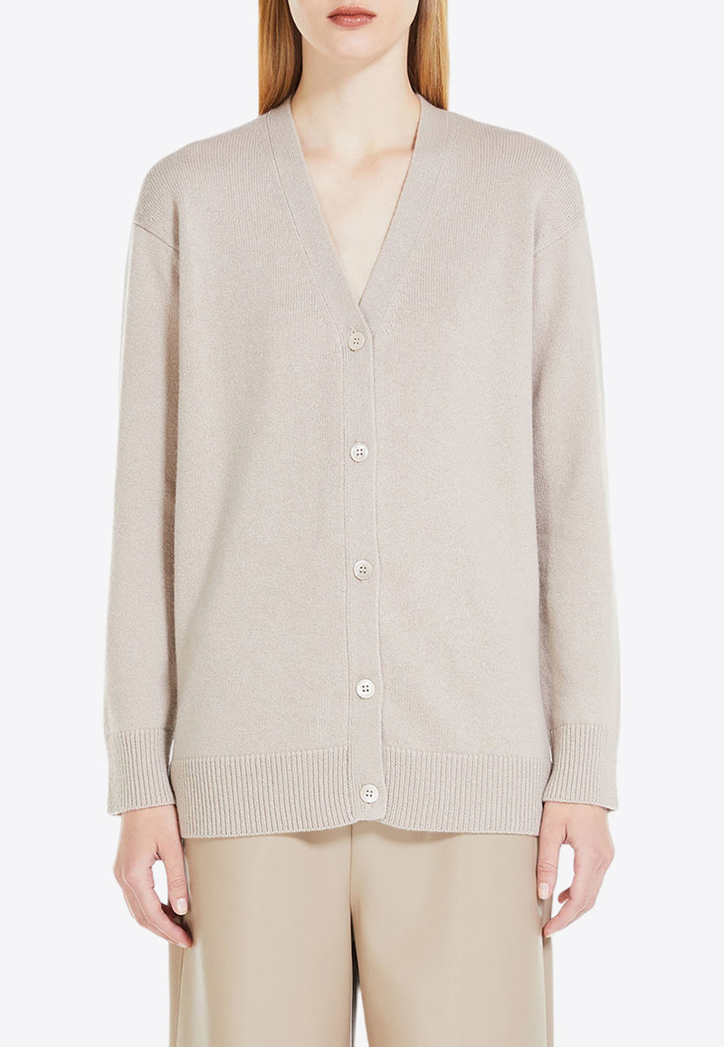 S Max Mara Jane Wool and Cashmere Cardigan Beige 2419341011600JANE_002