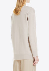 S Max Mara Jane Wool and Cashmere Cardigan Beige 2419341011600JANE_002