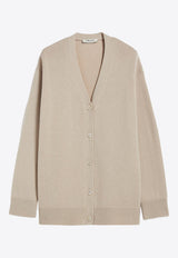 S Max Mara Jane Wool and Cashmere Cardigan Beige 2419341011600JANE_002