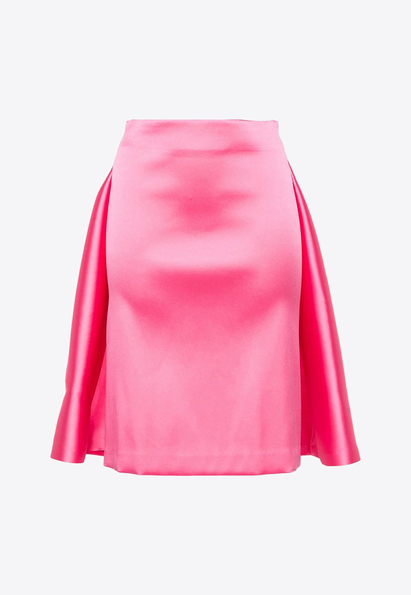 P.A.R.O.S.H Papavero Puff Mini Skirt Bubblegum D621099PAPAVERO_025