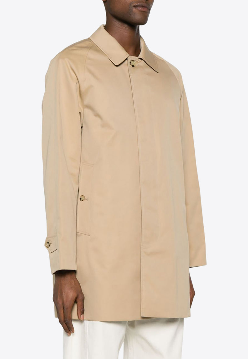 Burberry Camden Heritage Single-Breasted Car Coat 8079393_A1366 Beige