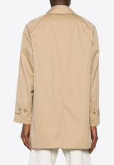 Burberry Camden Heritage Single-Breasted Car Coat 8079393_A1366 Beige