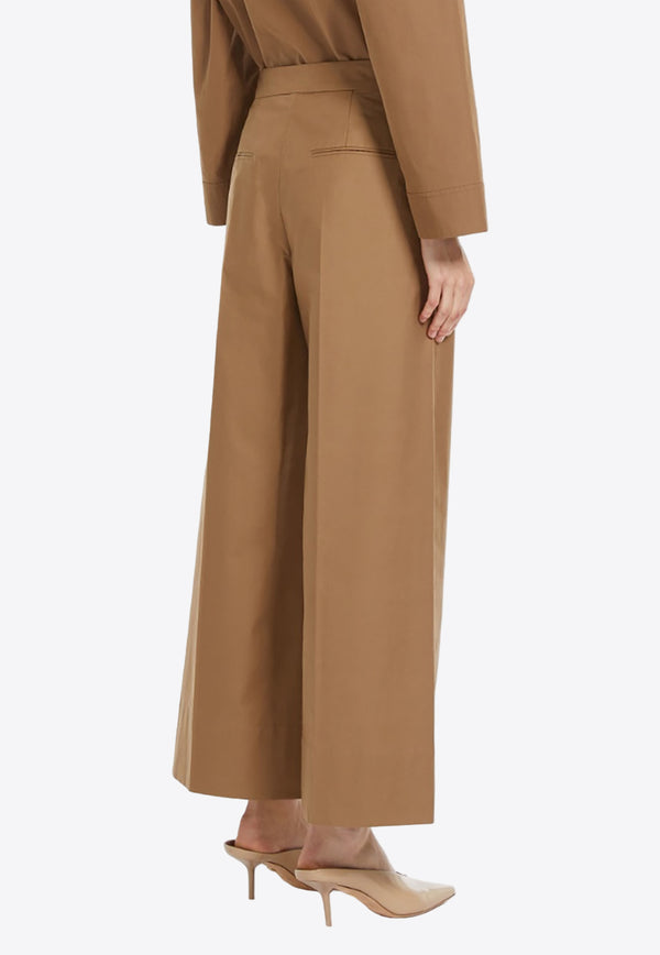 S Max Mara Ottavo Drawstring Twill Pants Caramel 2419131011600OTTAVO_011