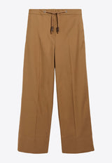 S Max Mara Ottavo Drawstring Twill Pants Caramel 2419131011600OTTAVO_011