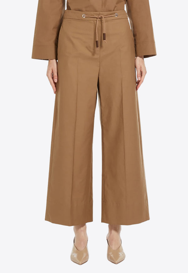 S Max Mara Ottavo Drawstring Twill Pants Caramel 2419131011600OTTAVO_011