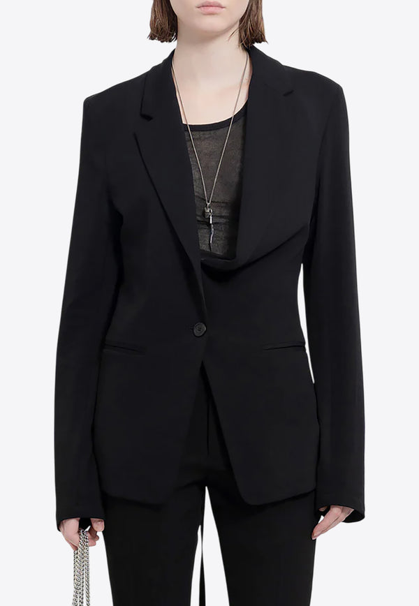 Ann Demeulemeester Nova Single-Breasted Asymmetric Blazer Black B0011876FA433_099