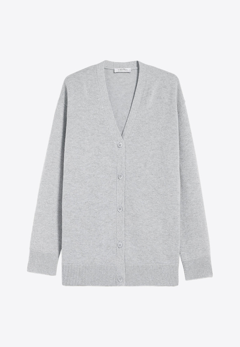 S Max Mara Jane Wool and Cashmere Cardigan Gray 2419341011600JANE_004