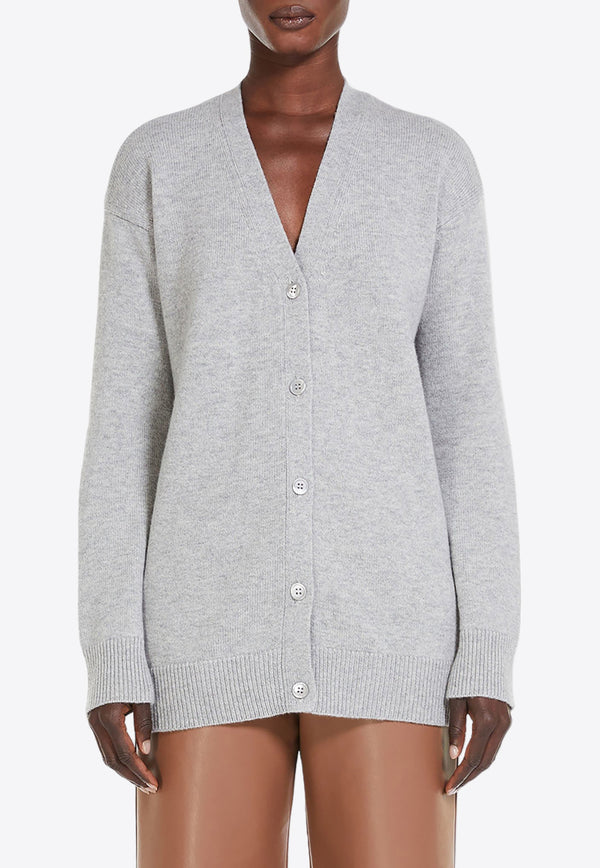 S Max Mara Jane Wool and Cashmere Cardigan Gray 2419341011600JANE_004