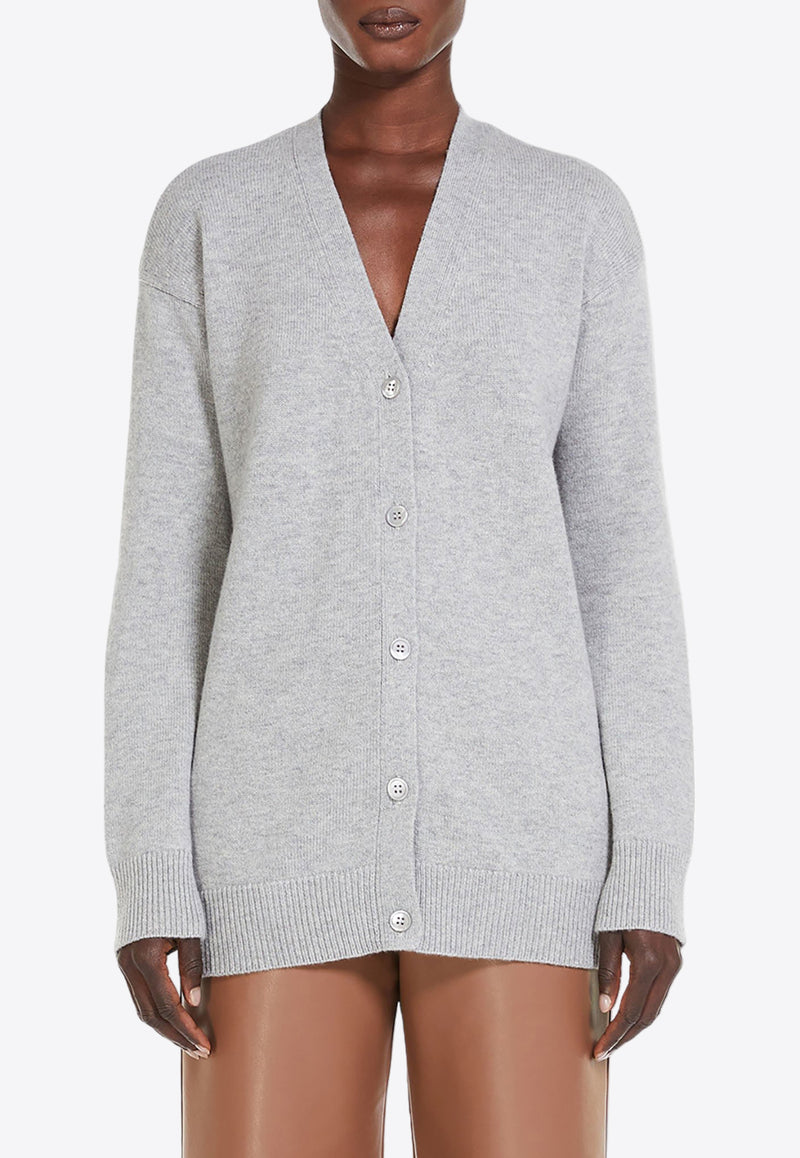 S Max Mara Jane Wool and Cashmere Cardigan Gray 2419341011600JANE_004