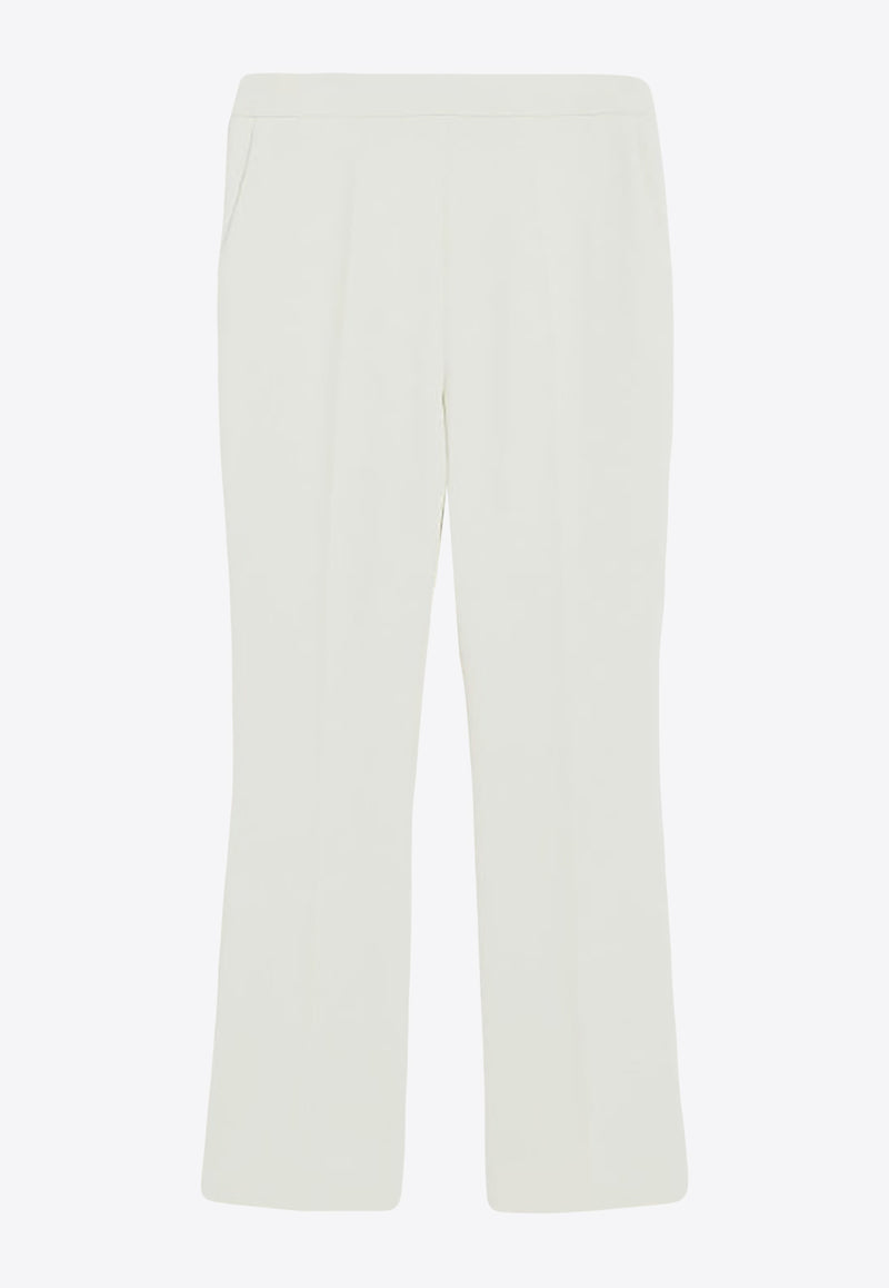 Max Mara Nepeta Wool Crepe Tailored Pants White 2411131081600NEPETA_008