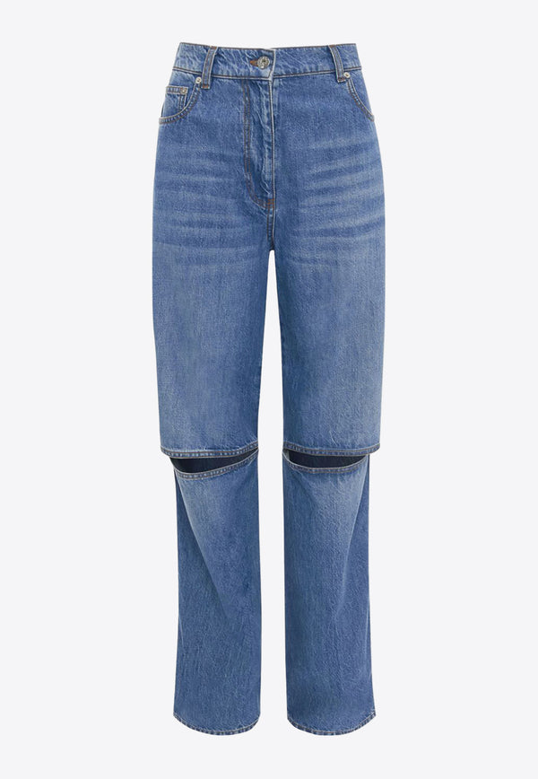 JW Anderson Cut-Out Bootcut Jeans Denim DT0046PG1164_804