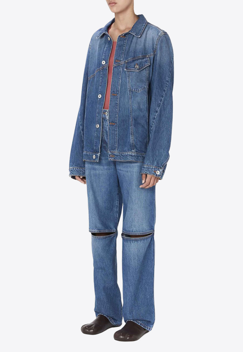 JW Anderson Cut-Out Bootcut Jeans Denim DT0046PG1164_804