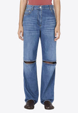 JW Anderson Cut-Out Bootcut Jeans Denim DT0046PG1164_804