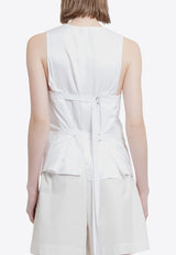 Ann Demeulemeester Charlotte Classic Tailored Vest White B0010450FA416_002