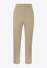 Max Mara Nepeta Wool Crepe Tailored Pants Beige 2411131081600NEPETA_023