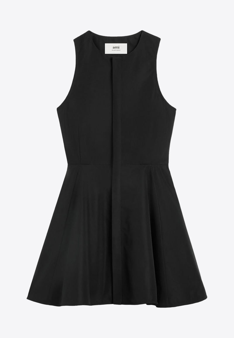 AMI PARIS Tailored Sleeveless Mini Dress Black FDR116CO0064_001