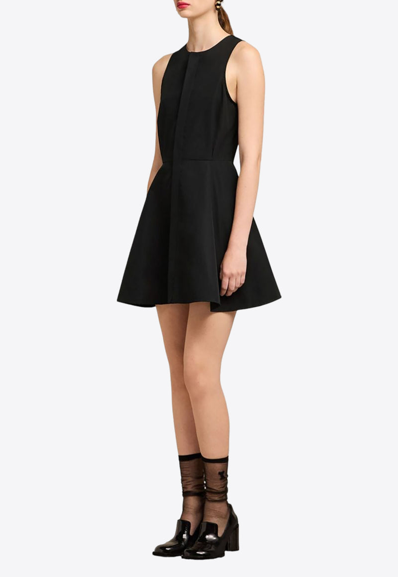 AMI PARIS Tailored Sleeveless Mini Dress Black FDR116CO0064_001