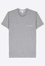 Comme Des Garçons Logo Print Crewneck T-shirt Gray FMT025S24_1GREY