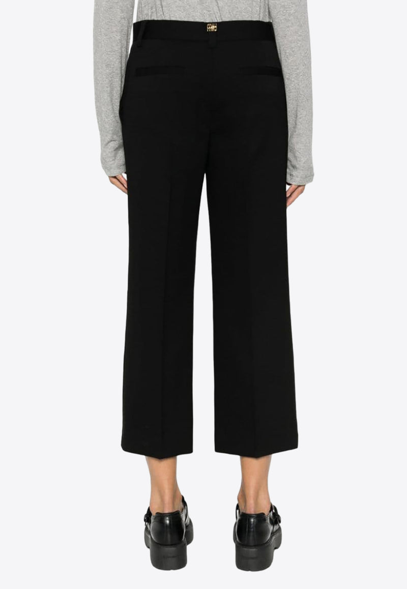 Miu Miu Grain De Poudre Cropped Pants Black MP1739SOOO1R1_F0002