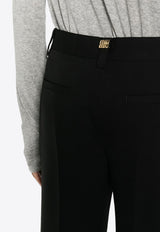 Miu Miu Grain De Poudre Cropped Pants Black MP1739SOOO1R1_F0002