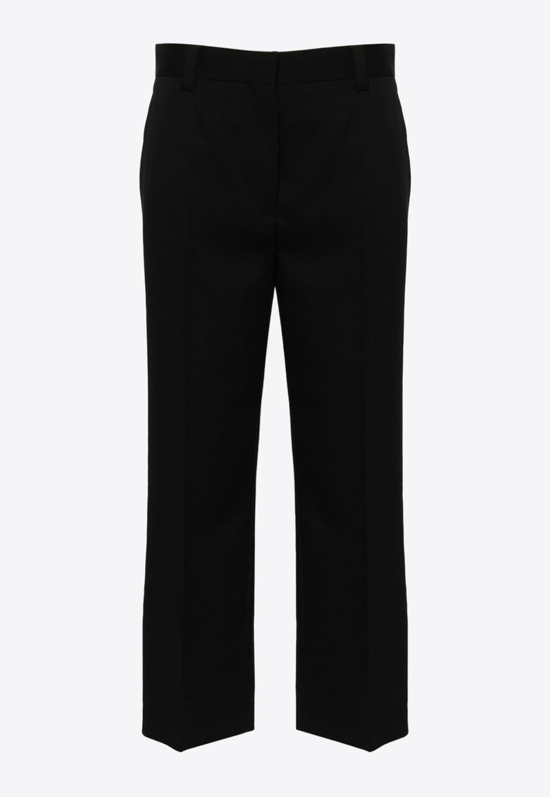 Miu Miu Grain De Poudre Cropped Pants Black MP1739SOOO1R1_F0002