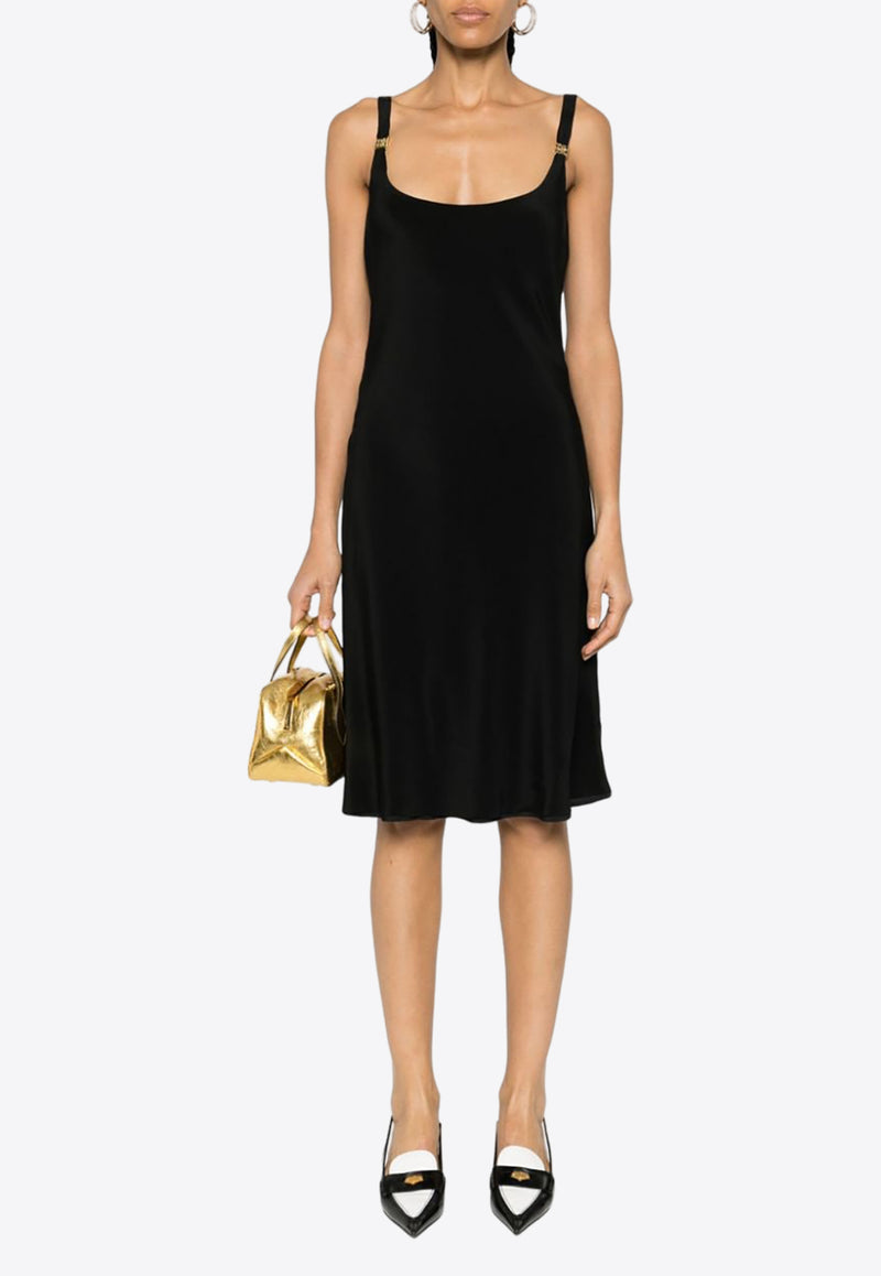 Miu Miu Cady Logo Plaque Dress Black MF5220SOOO139J_F0002