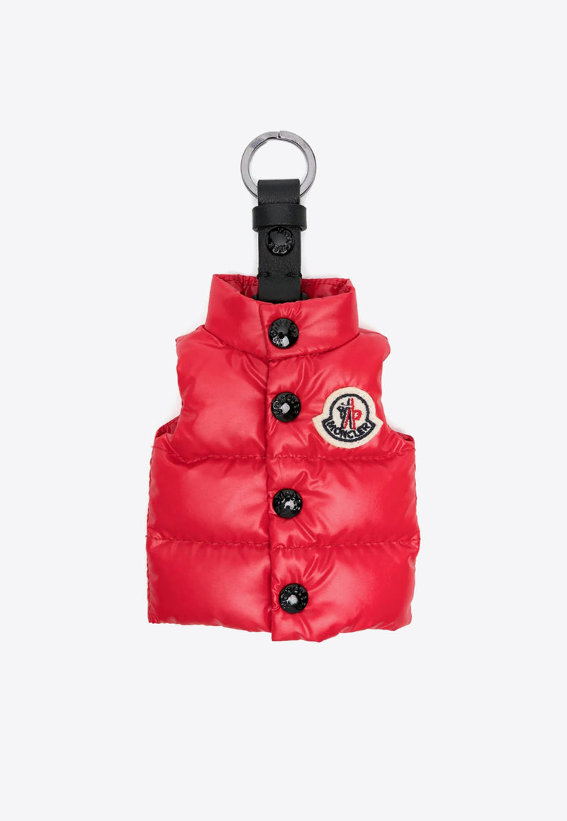 Moncler Gilet-Shaped Key-Ring Charm J109A6F00003M4058_455 Red