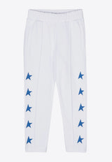 Golden Goose DB Kids Baby Boys Star Print Track Pants White GYP01266P000922_11796