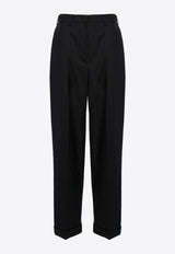 Miu Miu Pinstripe Tailored Pants Navy MP1748SOOO13SH_F0008