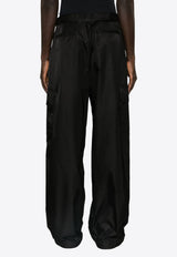 Off-White Wide-Leg Cargo Pants OMCF037C99FAB003_1010 Black