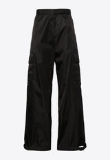 Off-White Wide-Leg Cargo Pants OMCF037C99FAB003_1010 Black