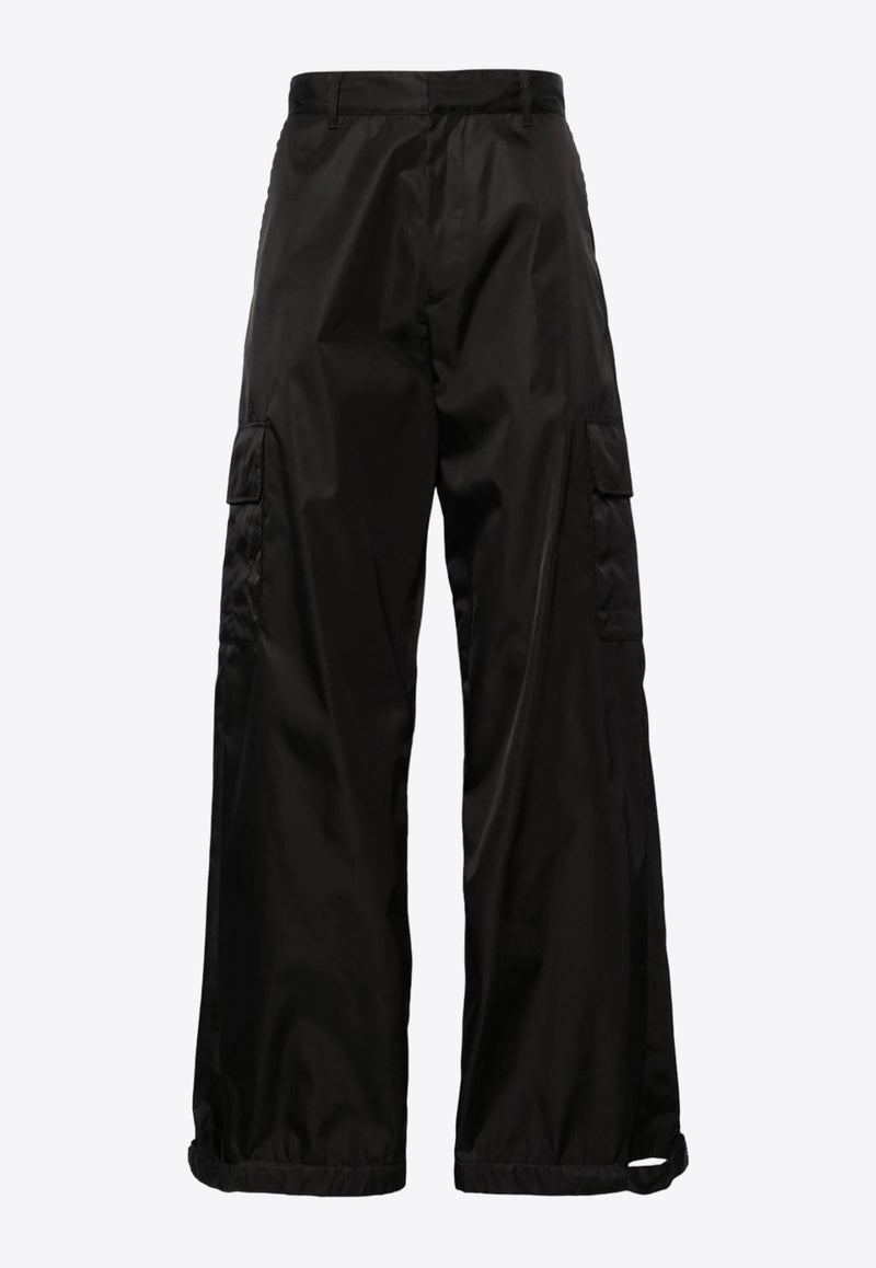 Off-White Wide-Leg Cargo Pants OMCF037C99FAB003_1010 Black