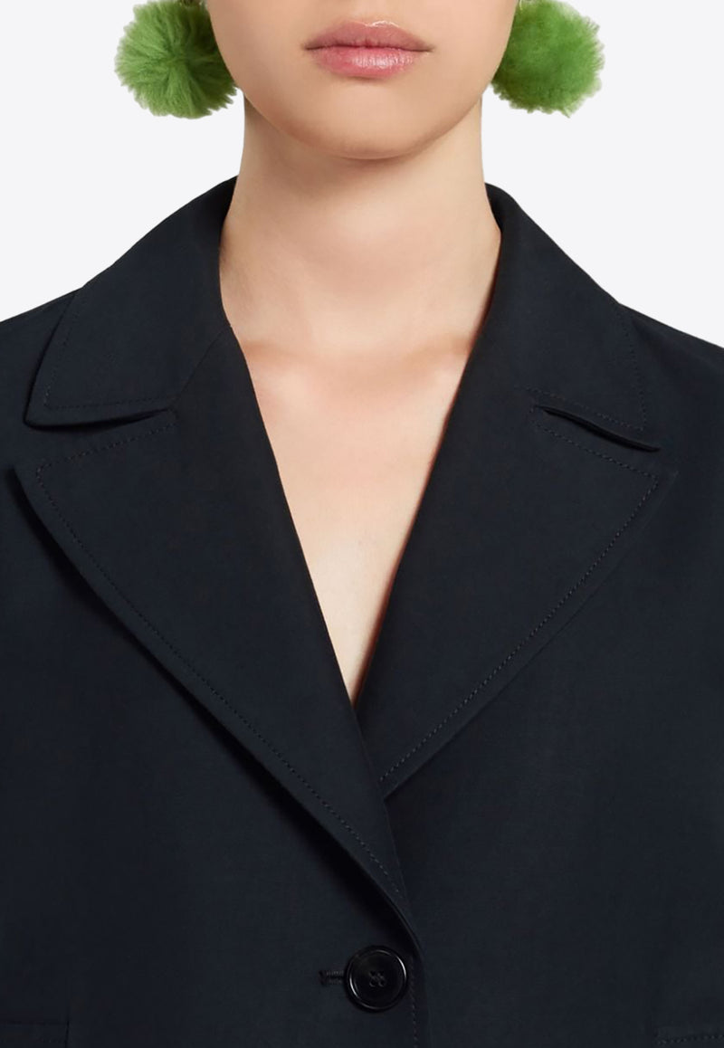 Marni Single-Breasted Boxy Blazer Black GIMA0252U0TCX28_00N99