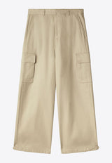 Off-White Wide-Leg Cargo Pants OMCF037S24FAB001_6262 Beige