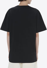 JW Anderson Logo Embroidered T-shirt Black JT0218PG0980_999