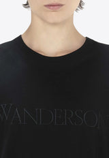 JW Anderson Logo Embroidered T-shirt Black JT0218PG0980_999